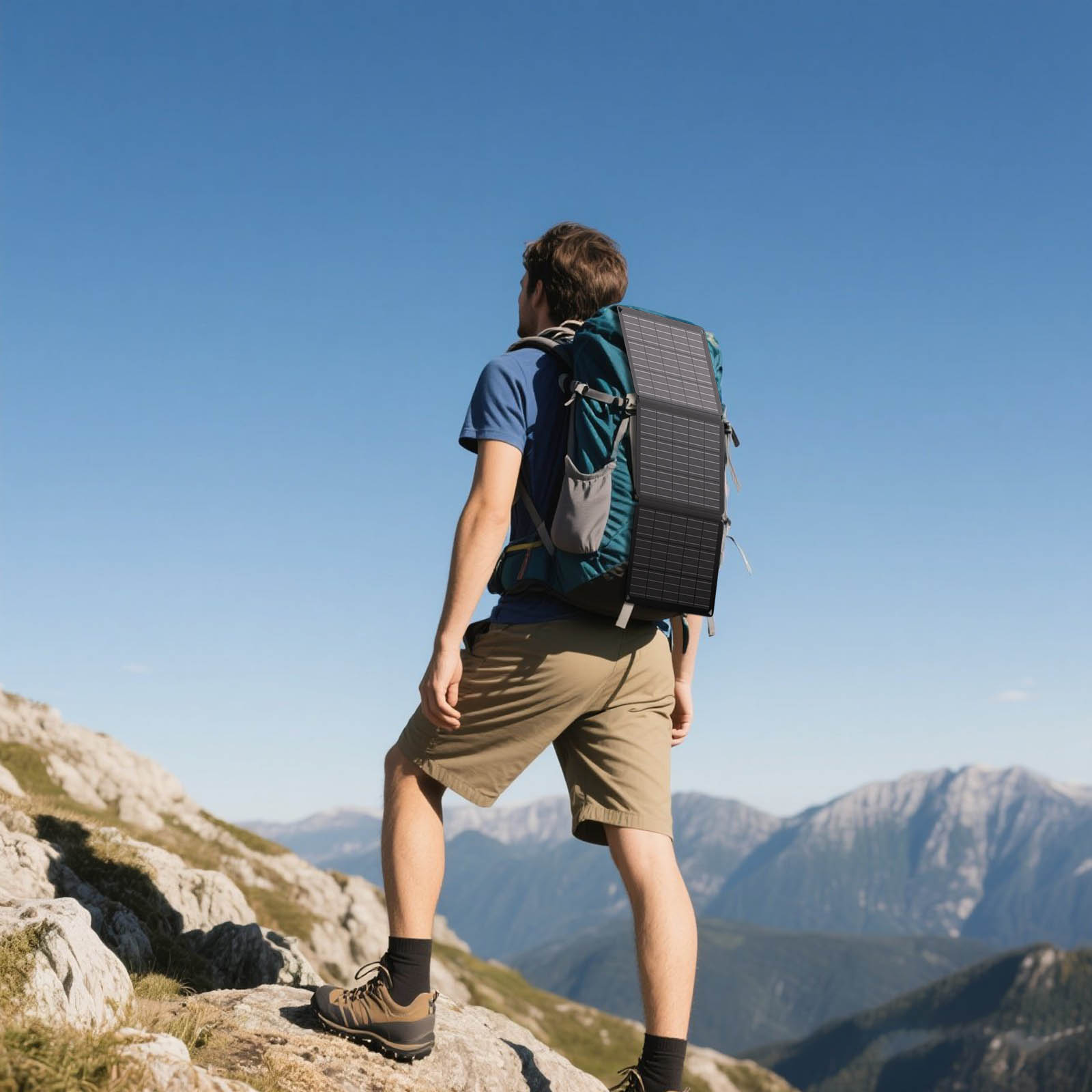 30W Foldable Solar PV Panel 30 Watts for Backpack Mountaineering Camping Moboile Phone Charger