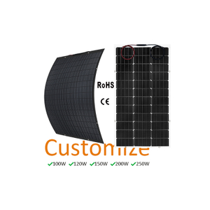 Customize Power 100W 120W 150W 200W 250W Flexible Solar Panel