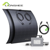 Micro Inverter & Solar Panel Sets | 800w Grid Tie Solar Inverter 240w Flexible Mono Panel Balcony Solar Kits