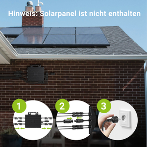 EU Germany Warehouse 2000W Grid Tie Solar Micro Inverter For 10kw Balcony Energy Storage System Solar Panel System