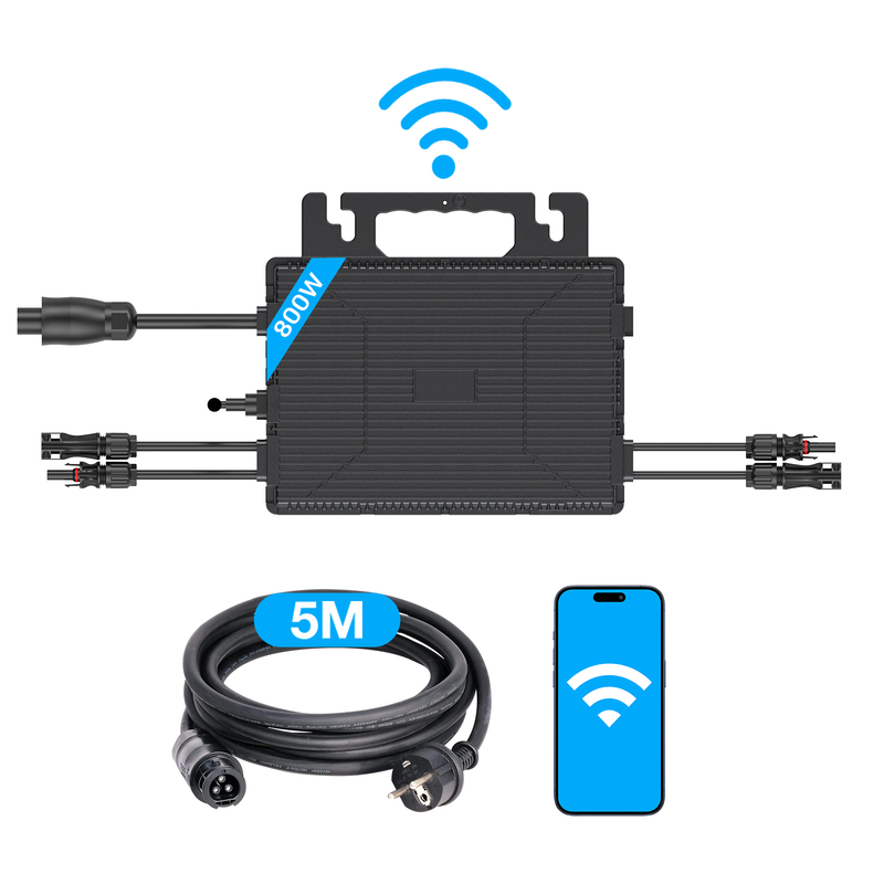 800W Microinverter Germany Local Stock Waterproof Solar Micro Inverter for Balconly Roof Energy Storage Plant