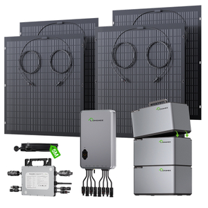 LIONSHEE Modular Balcony Energy Storage System with Stackable Battery, Solar Panels And 800W/1600W/2000W Microinverter Options