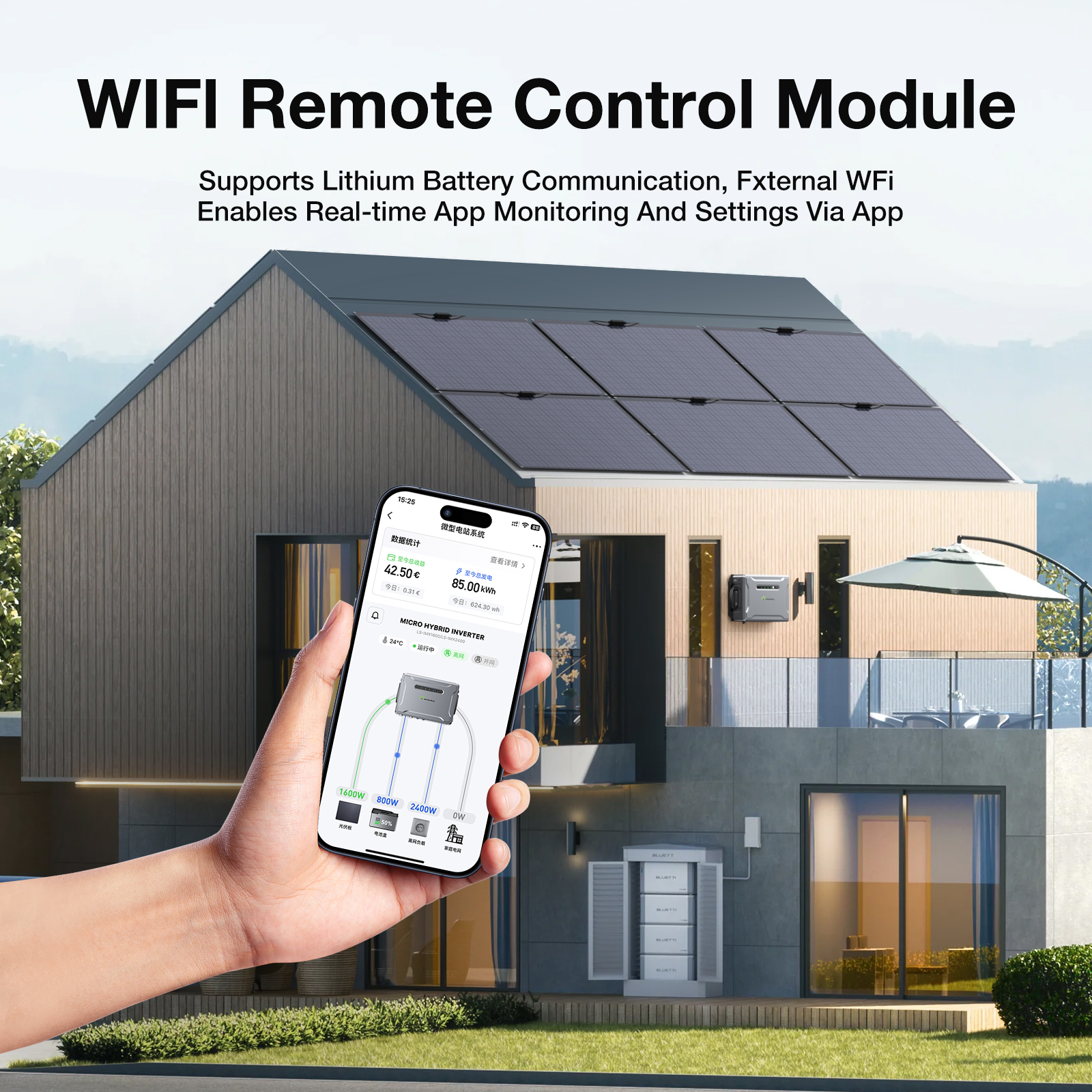 EU Warehouse High Power Energy Storage System Outdoor Portable Power Station SOLAR INVERTER