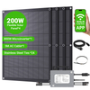 LS-PV800Mi 800W Flexible Solar Kit with 4x200W Panels and 800W WiFi Microinverter 5M AC Cable for Balcony RV