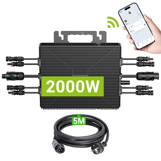 Waterproof 230V 2000W Gird Tie Microinverter DC To AC Micro Inverter With 4 MPPT