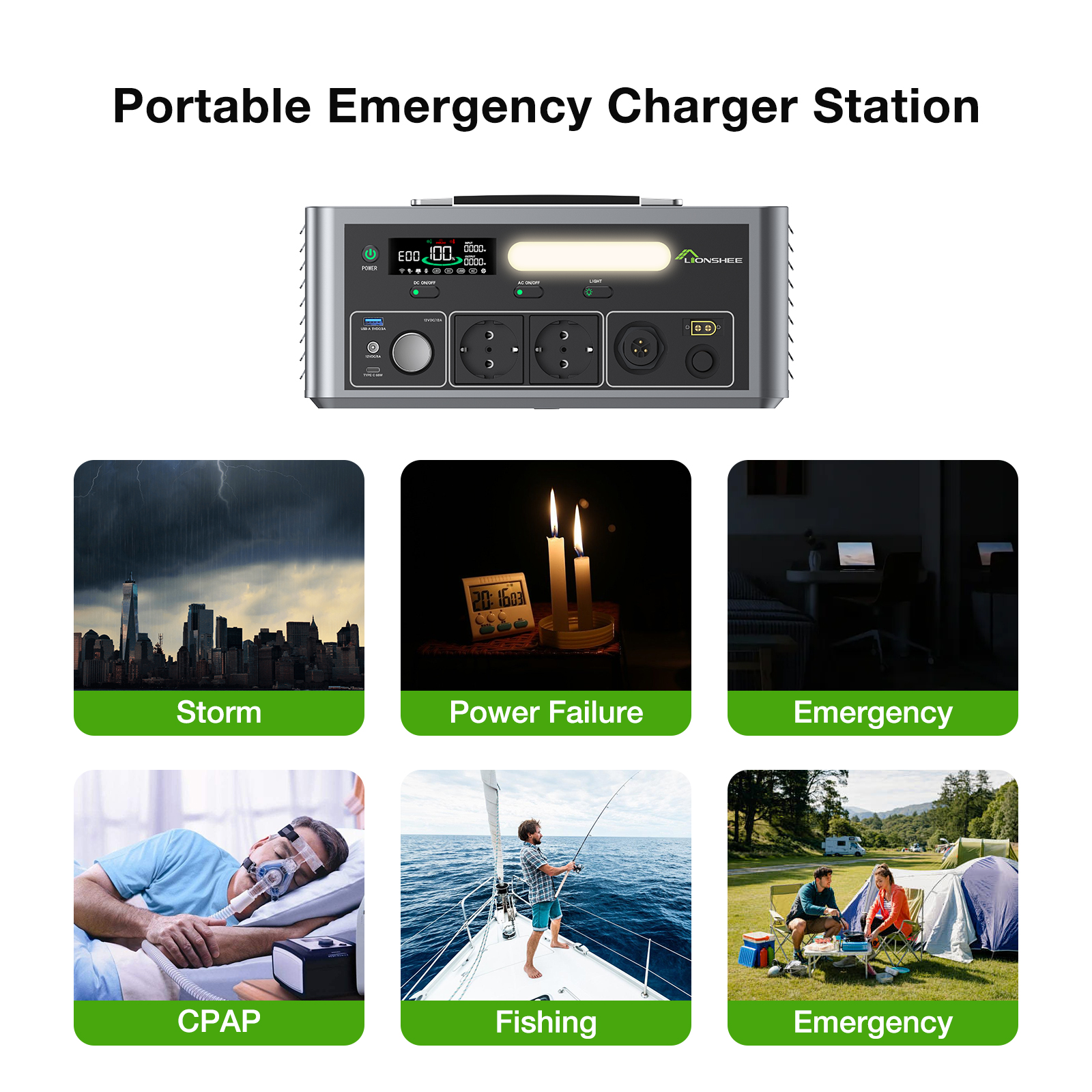 2500W Portable Inverter | X-boost MPPT Charge Controller Plug and Play DC to AC Off-grid Inverter Power Box 2500 Watts