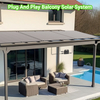 LS-PV800Mi 800W Flexible Solar Kit with 4x200W Panels and 800W WiFi Microinverter 5M AC Cable for Balcony RV