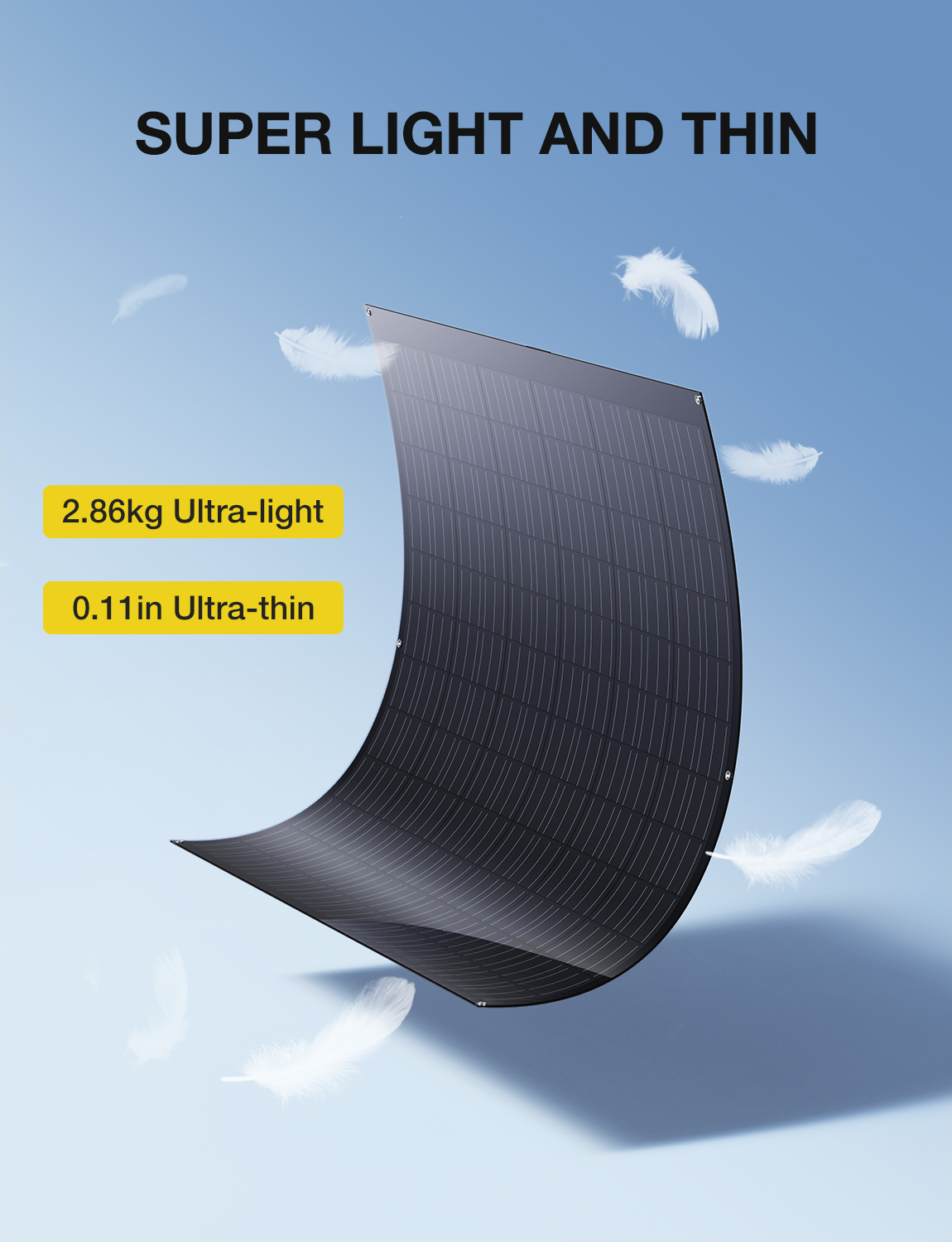 Custom Flexible Solar Panel 100 120 150 200 250 Watts Soft PV Panel 