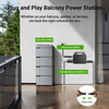 Lionshee 1kwh-6kwh On Grid Balcony Solar System Complete Set With Solar Panel & Lithium Batteries & Micro Inverter & Smart Solar Hub