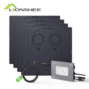 Micro Inverter & Solar Panel Sets | 800w Grid Tie Solar Inverter 240w Flexible Mono Panel Balcony Solar Kits
