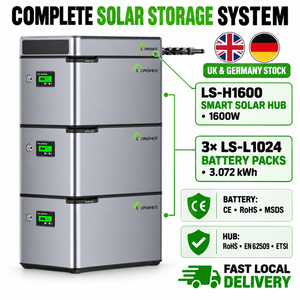 LIONSHEE LS-L1024 1024Wh Battery For Plug And Play Balcony Solar Storage System With LS-H1600 Smart Solar Hub