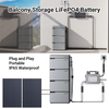 LIONSHEE LS-L1024 1024Wh Stackable LiFePO4 Power Box, 51.2V Solar Storage Battery Expandable to 6144Wh
