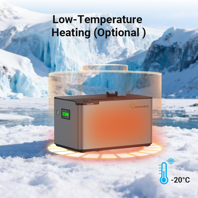 LIONSHEE LS-L1024 51.2V 1024Wh LiFePO4 Home Battery, IP65, 6000 Cycles, Optional Low-Temperature Heating and Fire Extinguishing