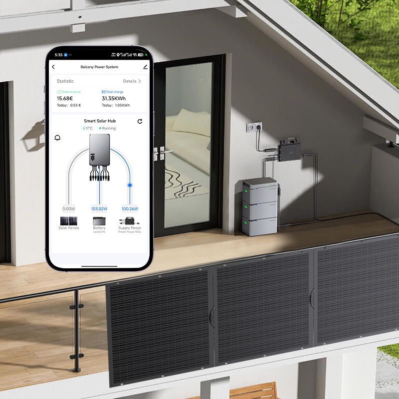 Balcony Solar System for An Apartment in Italy