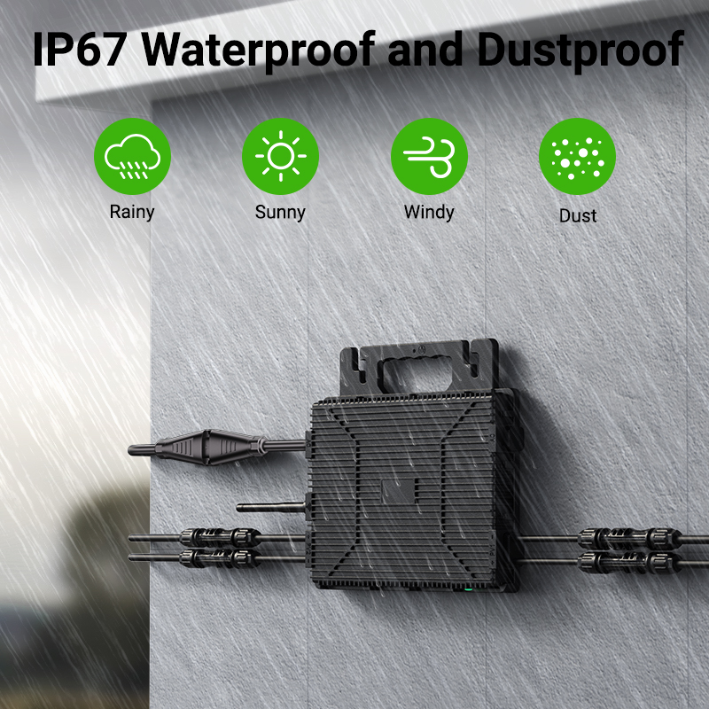 1600W Output Power DC To AC Micro Inverter On Grid 230V WiFi APP Function Solar Microinverter (EU Germany Warehouse)