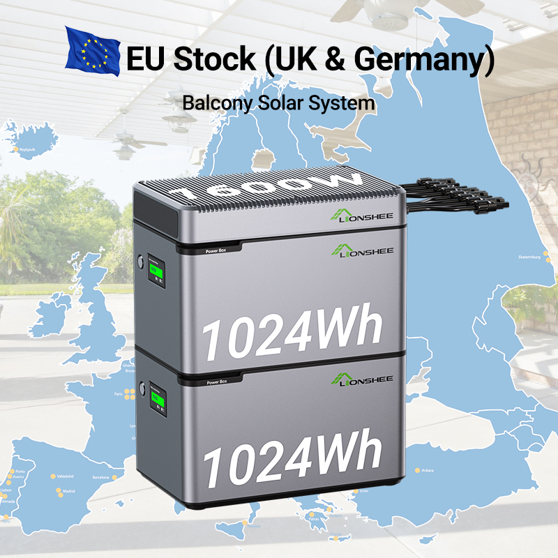 LIONSHEE LS-L1024 1024Wh LiFePO4 Power Box In Stock At German And UK Warehouses, CE RoHS MSDS, Fast Local Delivery