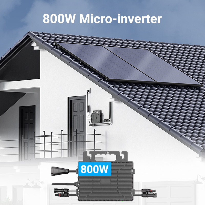 Germany UK Warehouse Direct Shipping 800W Rated Output Power Ongrid Solar Inverter Microinverter With RED VDE EN50549 IEC Certified