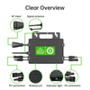 1600W Output Power DC To AC Micro Inverter On Grid 230V WiFi APP Function Solar Microinverter (EU Germany Warehouse)