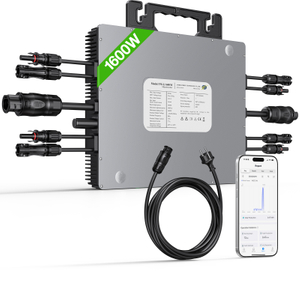 1600W Grid Tie Microinverter 4 MPPT EU Stock 230V 50Hz Micro Inverter With WiFi APP Function